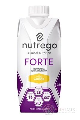 Nutrego FORTE s príchuťou vanilka 1x330 ml