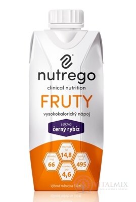 Nutrego FRUTY s príchuťou čierna ríbezľa 1x330 ml