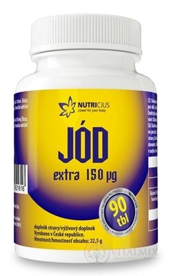 NUTRICIUS JÓD EXTRA 150 μg tbl 1x90 ks