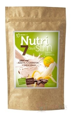 NUTRICIUS NutriSlim Banán - Čokoláda prášok na prípravu koktailu (7 porcií) 1x210 g