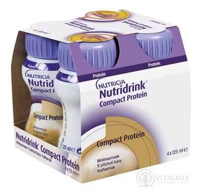 Nutridrink Compact Protein s príchuťou mocca 4x125 ml (500 ml)