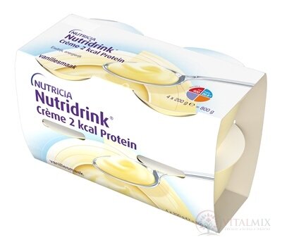 Nutridrink Crème 2 kcal Protein s vanilkovou príchuťou 24x200 g (4800 g)