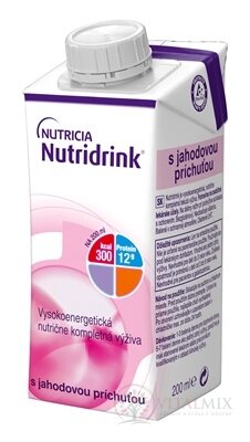 Nutridrink s jahodovou príchuťou (krabička) 1x200 ml