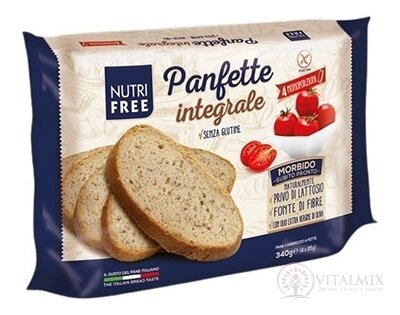 NutriFree Panfette integrale chlieb celozrnný, bezgluténový, krájaný (4 porcie) 1x340 g
