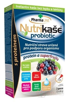 Nutrikaša probiotic - proteín a superfruits 3x60 g (180 g)