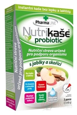 Nutrikaša probiotic - s jablkami a škoricou 3x60 g (180 g)
