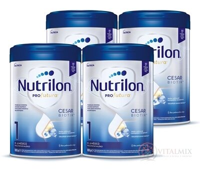 Nutrilon 1 Profutura CESARBIOTIK počiatočná dojčenská výživa (0-6 mesiacov) 4x800 g (3200 g)