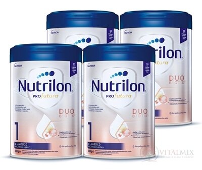 Nutrilon 1 Profutura DUOBIOTIK počiatočná dojčenská výživa (0-6 mesiacov) 4x800 g (3200 g)
