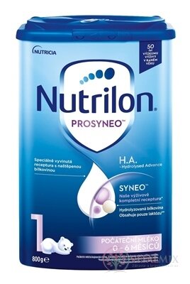 Nutrilon 1 PROSYNEO H.A. - Hydrolyzed Advance počiatočná dojčenská výživa (0-6 mesiacov) 1x800 g