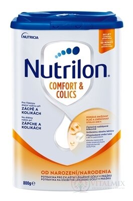 Nutrilon COMFORT & COLICS špeciálna mliečna výživa v prášku (od narodenia) 1x800 g