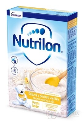 Nutrilon obilno-mliečna Prvá kaša ryžová s príchuťou vanilky, bez palmového oleja (inov.2021) 1x225 g
