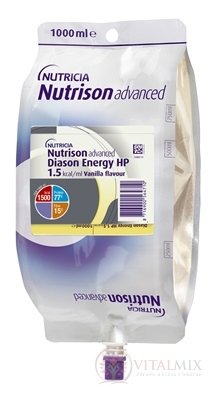 Nutrison advanced Diason Energy HP s vanilkovou príchuťou (vak) 8x1000 ml