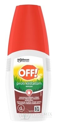 OFF! Proti kliešťom rozprašovač repelent 1x100 ml