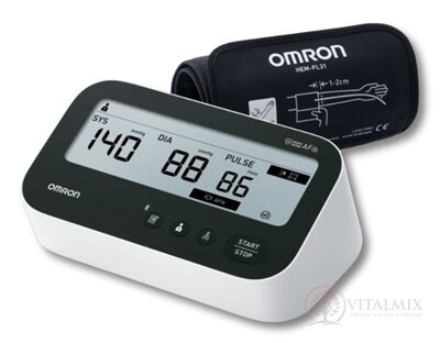 OMRON M4 Connect Afib Tlakomer na rameno (HEM-7196T1-FLE) 1 ks + adaptér zdarma 1 ks, 1x1 set