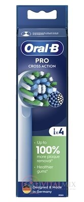 Oral-B CROSS ACTION White čistiace náhradné hlavice 1x4 ks