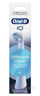 Oral-B iO ULTIMATE CLEAN White čistiace náhradné hlavice 1x4 ks