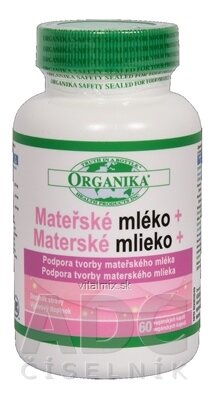 ORGANIKA Materské mlieko+ cps 1x60 ks