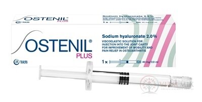 OSTENIL PLUS náhrada synoviálnej tekutiny s 2.0% hyaluronátu sodného v napln. inj. striekačke (40 mg/2 ml) 1x2 ml