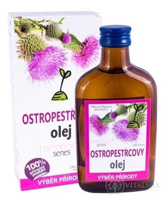 OSTROPESTRECOVÝ olej 100% za studena lisovaný 1x200 ml