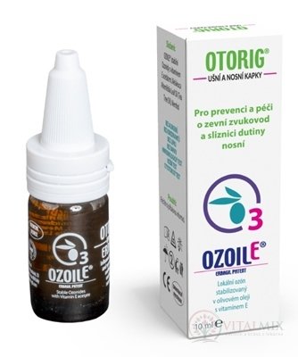 OTORIG ušné a nosové kvapky, OzoilE 1x10 ml