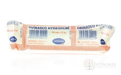 OVÍNADLO HYDROFILNÉ pletené, sterilné (10 cm x 5 m) 1x10 ks