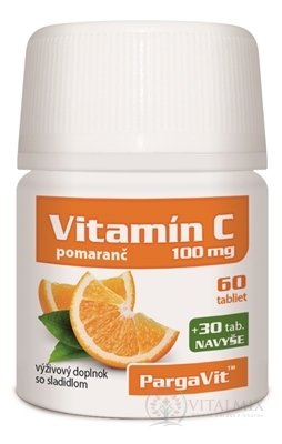 PargaVit VITAMÍN C Pomaranč tbl 60+30 navyše (90 ks)