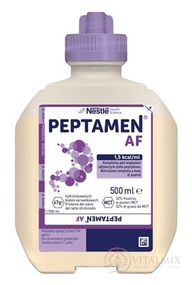 PEPTAMEN AF sol, enterálna výživa 1x500 ml