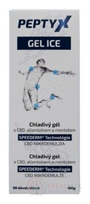 PEPTYX GEL ICE chladivý gél s CBD, allantoínom a mentolom 1x100 g