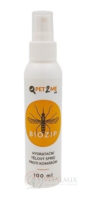 Pet2Me BIOZIP Sprej proti komárom hydratačný, telový 1x100 ml