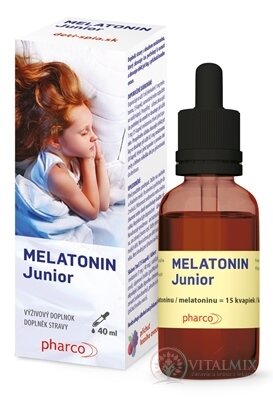 Pharco MELATONIN Junior kvapky, príchuť  lesného ovocia 1x40 ml