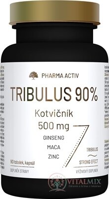 Pharma Activ TRIBULUS 90% Kotvičník 500 mg cps 1x90 ks