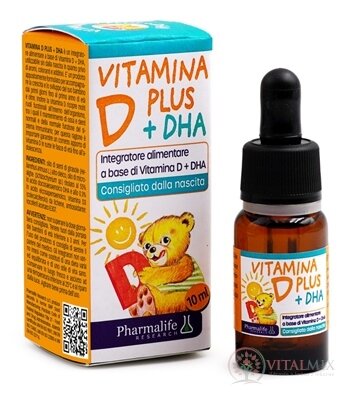Pharmalife VITAMÍN D PLUS DHA kvapky 1x10 ml