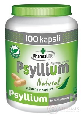 PharmaLINE Psyllium Natural cps 1x100 ks