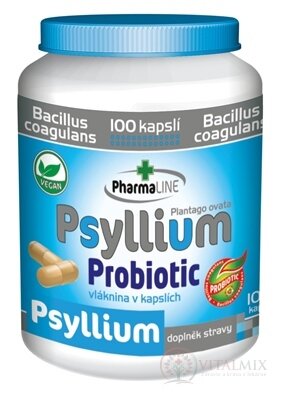 PharmaLINE Psyllium Probiotic cps 1x100 ks