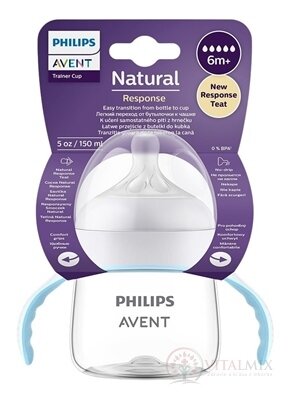 Philips AVENT FĽAŠA na učenie Natural Response 150 ml, s držadlami, 6m+, cumlík (SCF263/61) 1x1 ks