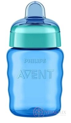 Philips AVENT HRNČEK pre prvé dúšky Klasik 260 ml, 9 m+, modrý (SCF553/05) 1x1 ks