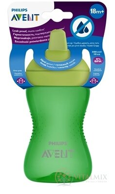 Philips AVENT HRNČEK s tvrdým náustkom 300 ml, 18 m+, zelený (SCF804/03) 1x1 ks