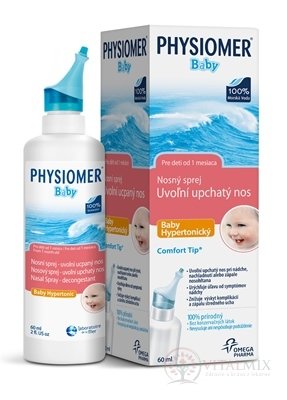 PHYSIOMER Baby Hypertonický nosový sprej s obsahom morskej vody 1x60 ml