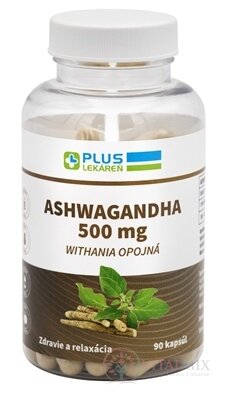 PLUS LEKÁREŇ ASHWAGANDHA 500 mg Withania opojná cps 1x90 ks