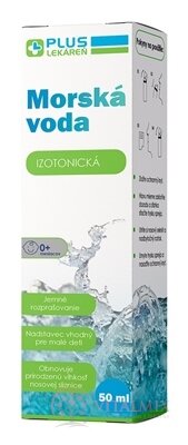 PLUS LEKÁREŇ Morská voda IZOTONICKÁ nosový sprej 1x50 ml