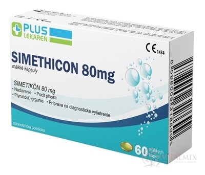 PLUS LEKÁREŇ Simethicon 80 mg cps mol 1x60 ks