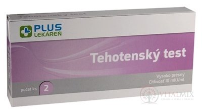 PLUS LEKÁREŇ Tehotenský test 1x2 ks