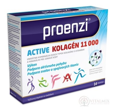 Proenzi ACTIVE KOLAGÉN 11 000 fľaštičky 14ks EXP 31.3.2026