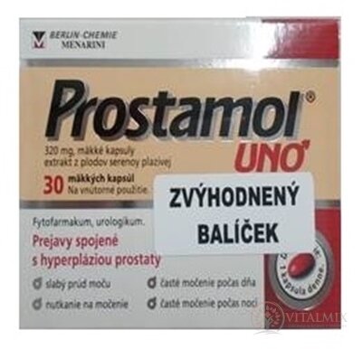 Prostamol uno (60 + 30) balíček cps 320 mg 60 ks (ŠÚKL: 59711) + 30 ks (ŠÚKL: 59710), 1x1 set