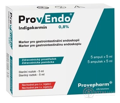 ProvEndo 0,8 % marker pre gastrointestinálnu endoskopiu 5x5 ml