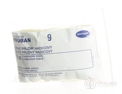 PRUBAN sieťový hadicový obväz, veľ.9 hrudník, stehno (9cmx1m) 1x1 ks