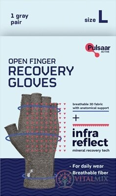 Pulsaar Active Rukavice na zotavenie (Open Finger Recovery Gloves) veľkosť L, 1x1 pár