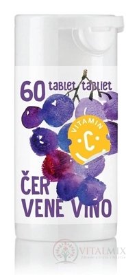 RAPETO C Vitamín 200 mg - príchuť červené víno tbl 1x60 ks