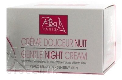 RBg Paris JEMNÝ NOČNÝ KRÉM s ružovou vodou, sensitiv 1x50 ml