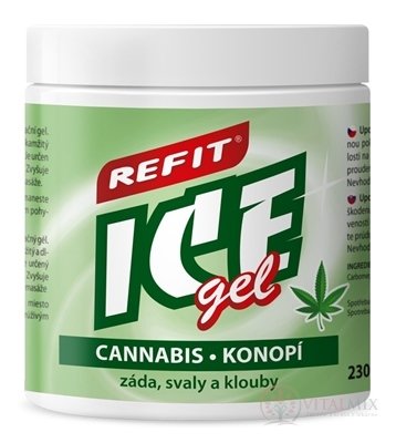 REFIT ICE GEL CANNABIS - KONOPÍ masážny gél 1x230 ml